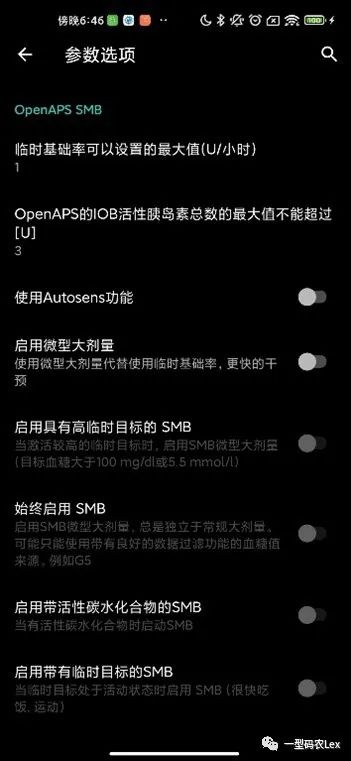 AndroidAPS中SMB算法配置入口2